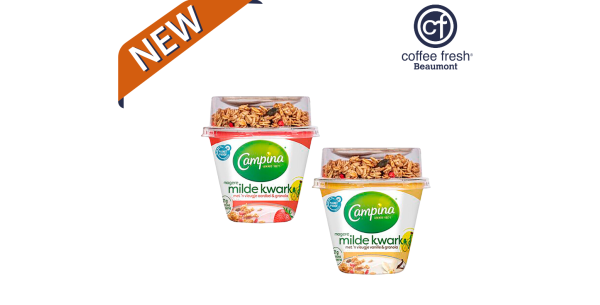 Nieuw: Campina kwark & granola