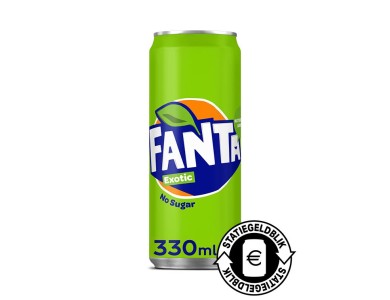 Fanta Exotic Zero sleek blik