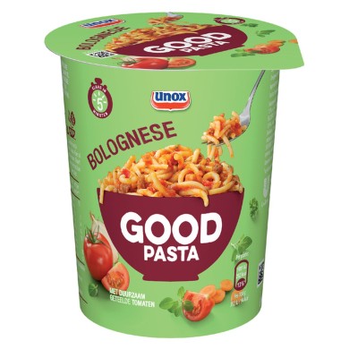 Noodles bekercup Pasta Bolognese - Unox - 350ml.